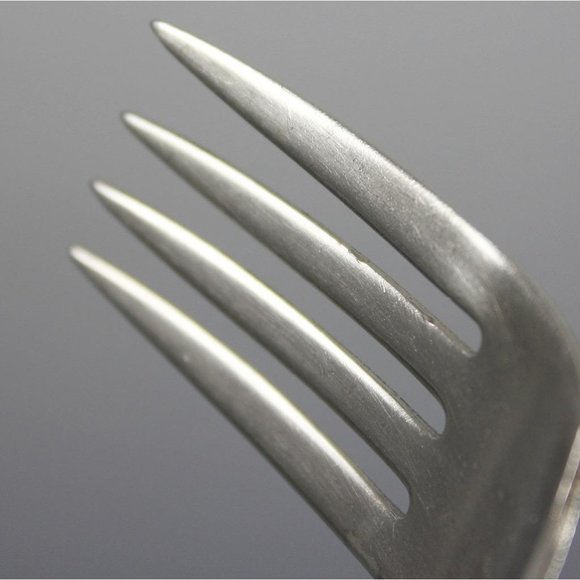 National Silver Co DORIC Silverplate 7 Pcs - Iced Tea Spoons & Dessert Fork - Picture 7 of 7